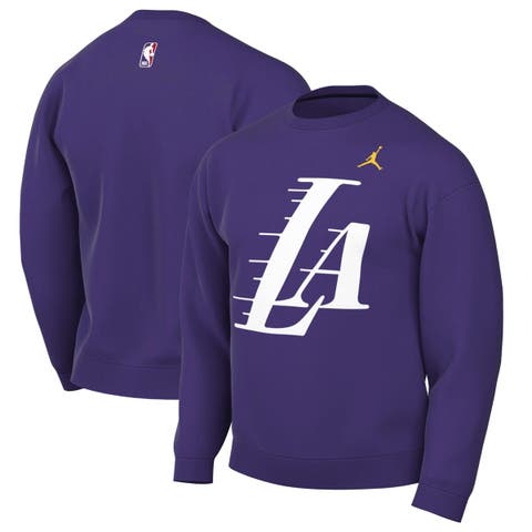 Men's Jordan Brand Purple Los Angeles Lakers Statement Edition Sweatshirt