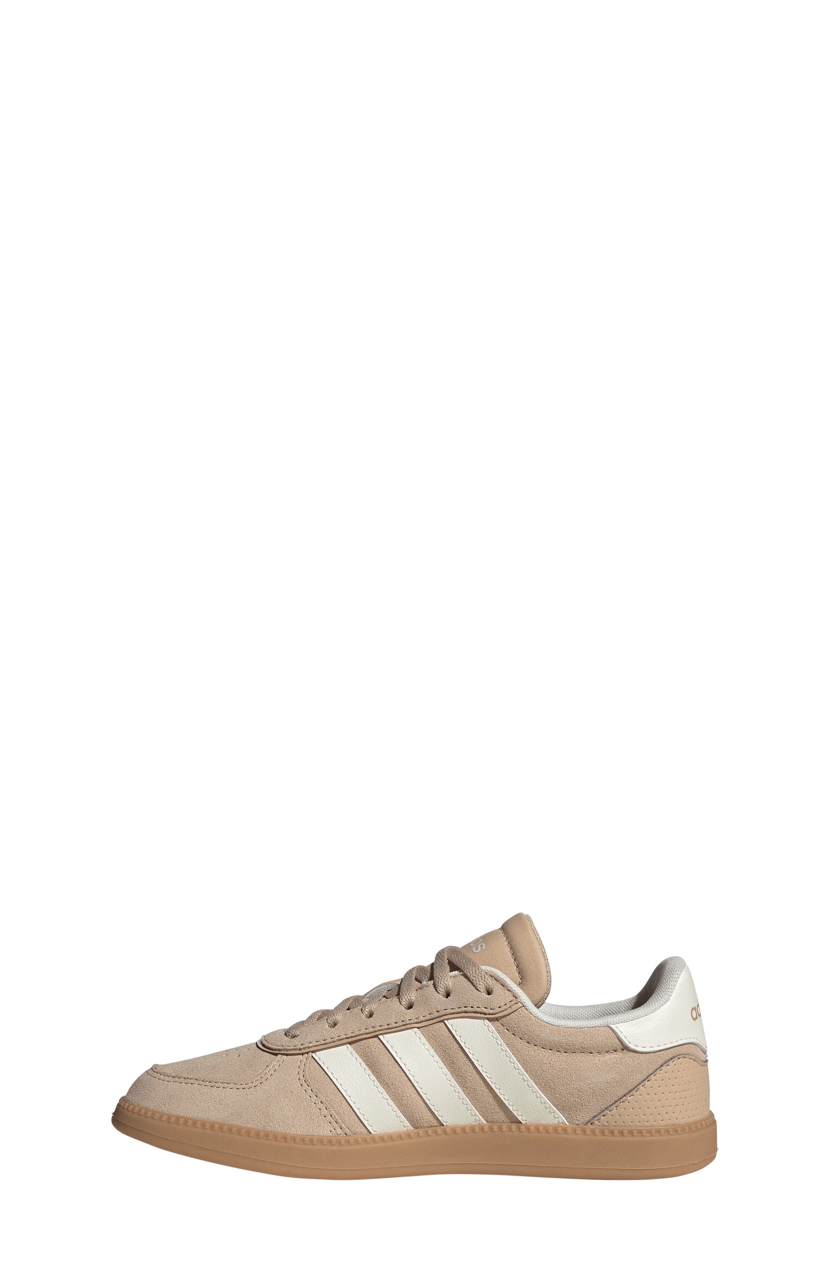 adidas Kids' Breaknet Sleek Sneaker, Alternate, color, Magic Beige/ Off White/ Gum 3
