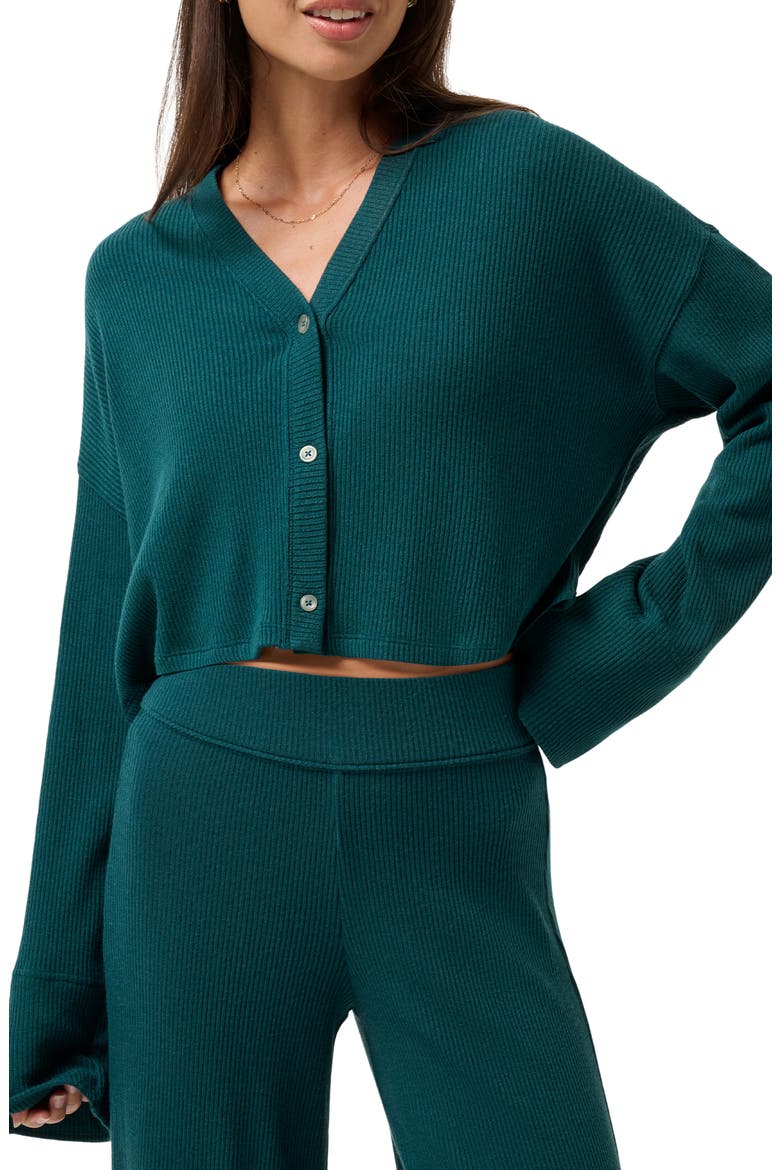 Evening Retreat Cardigan, Main, color, DARK SEA