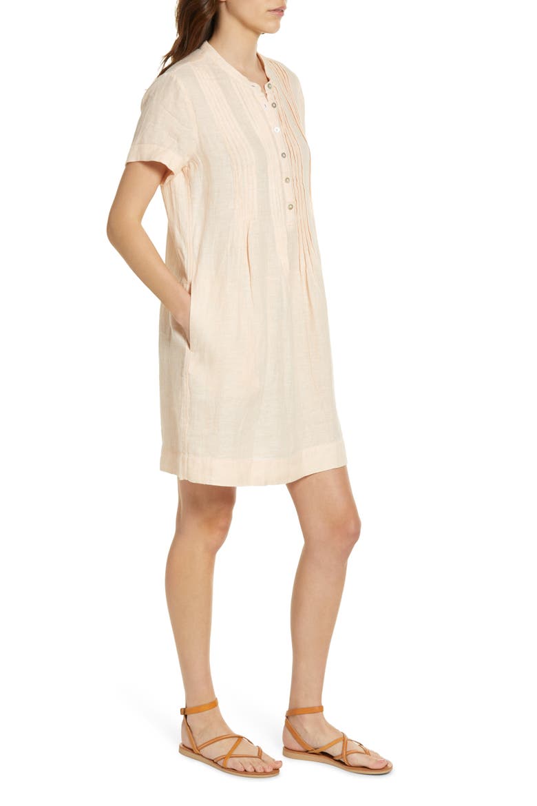 Gemina Linen Dress, Alternate, color, AMBER LIGHT BASKETWEAVE