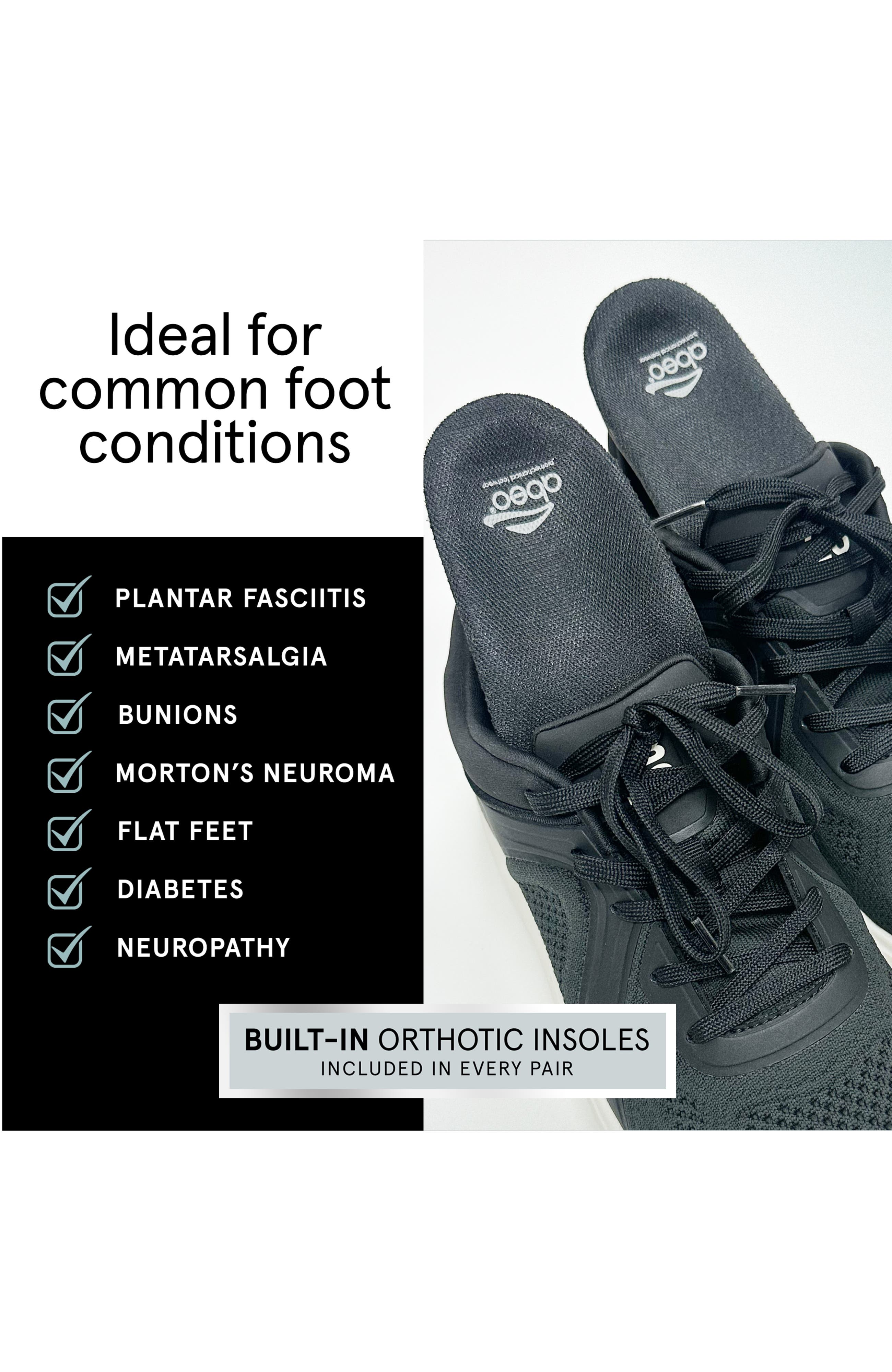 Premium Orthotic Mens Neutral Insole, Alternate, color, Black