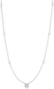 Roberto Coin Diamond Pendant Beaded Necklace
