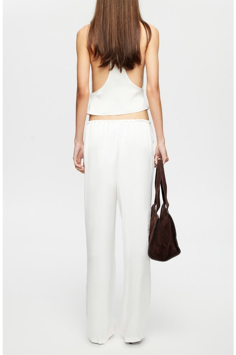 Bare Crop Satin Tank, Alternate, color, PORCELAIN