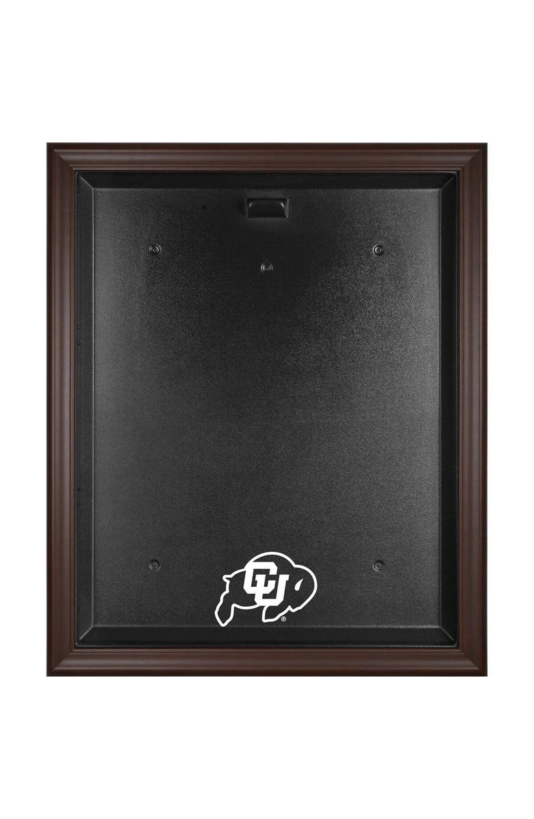 FANATICS AUTHENTIC Colorado Buffaloes Brown Framed Logo Jersey Display Case, Main, color, 