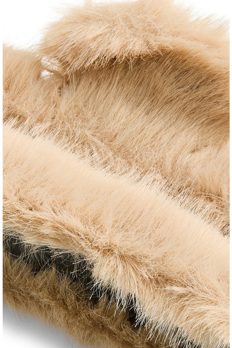 Faux Fur Jaw Clip, Alternate, color, TAN