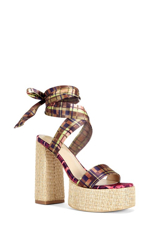 Lazuli Ankle Wrap Platform Sandal (Women)