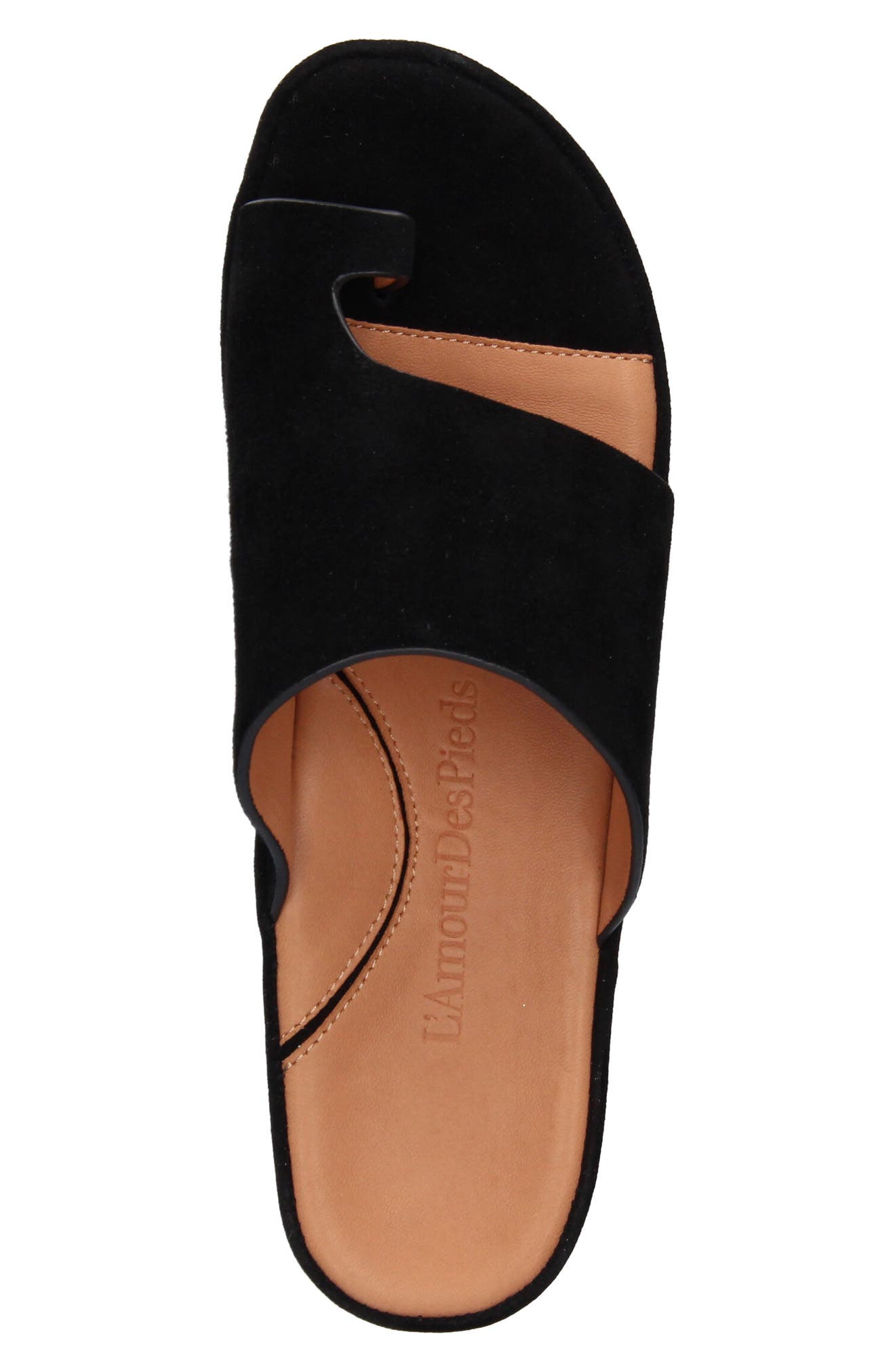 L'Amour des Pieds Ahlina Platform Sandal, Alternate, color, Black