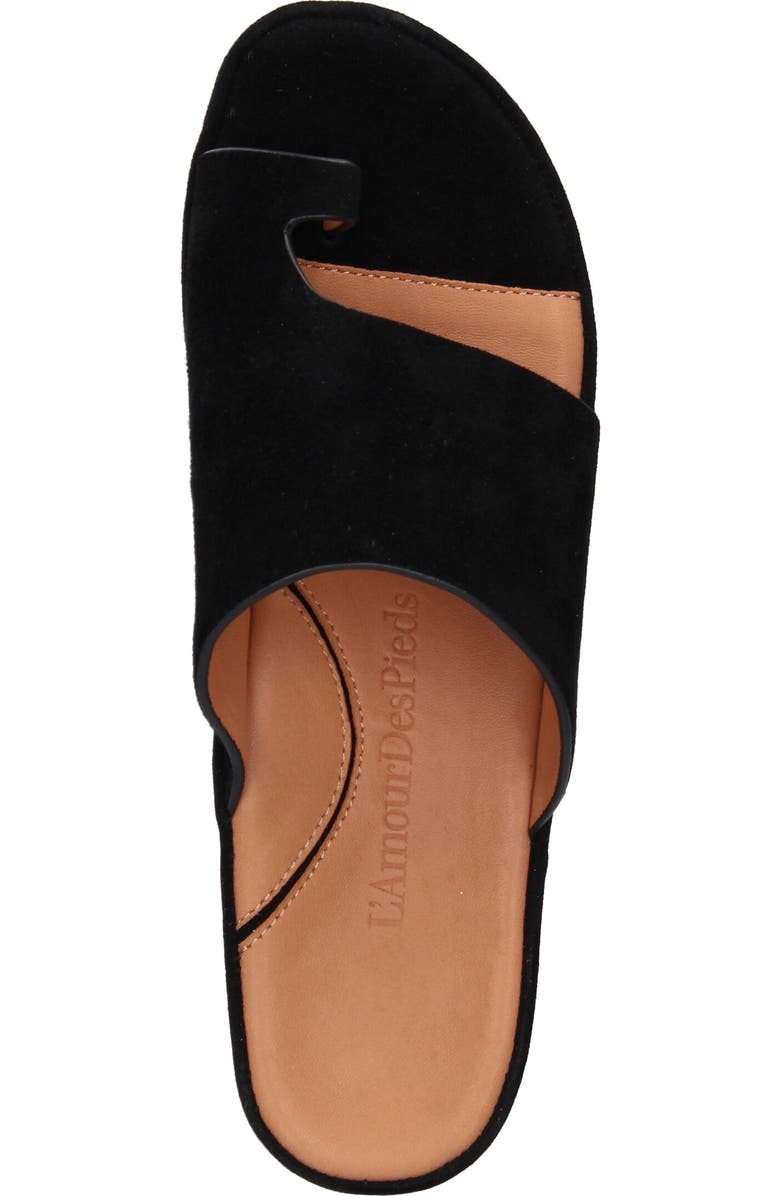 L'Amour des Pieds Ahlina Platform Sandal, Alternate, color, Black