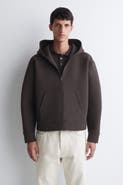 COS Oversized Scuba Knit-jersey Zip-up Hoodie