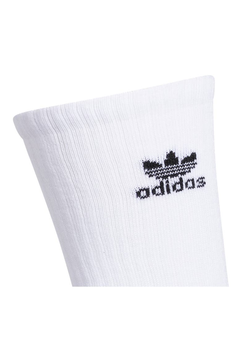 6-Pack Trefoil Performance Crew Socks, Alternate, color, WHITE