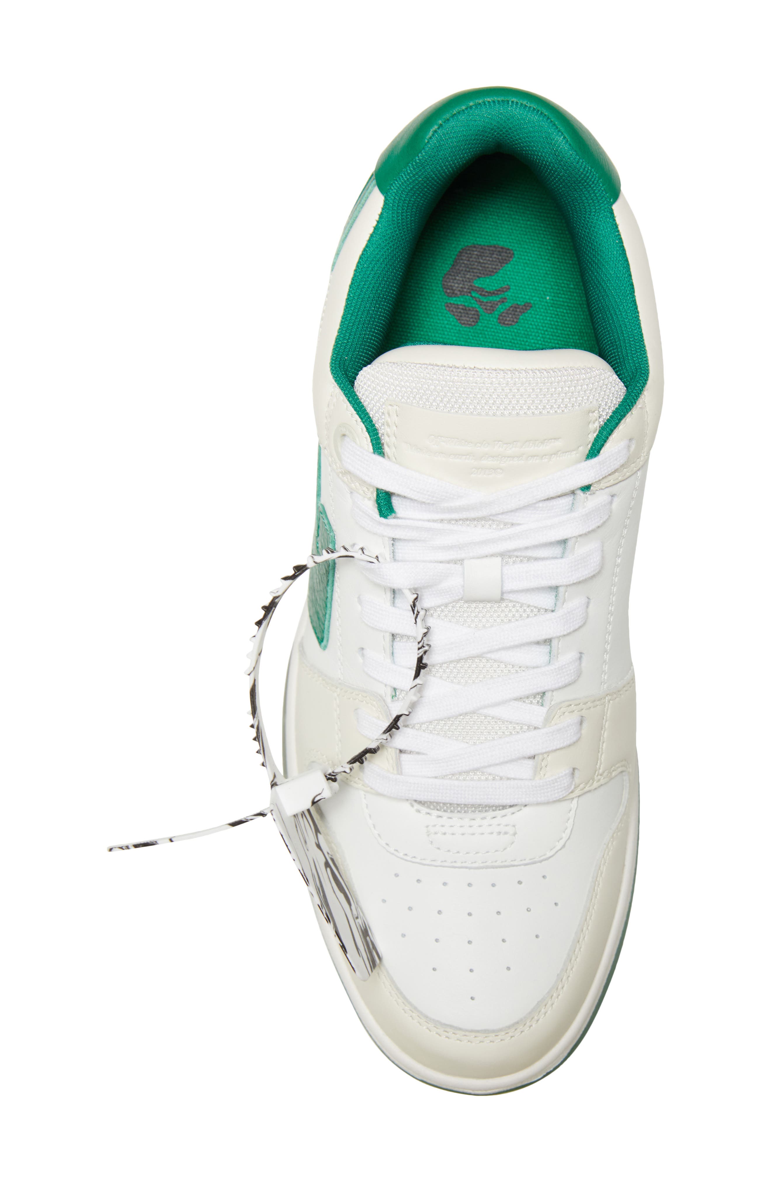 Off-White Out of Office OOO Low Top Sneaker, Alternate, color, White Green