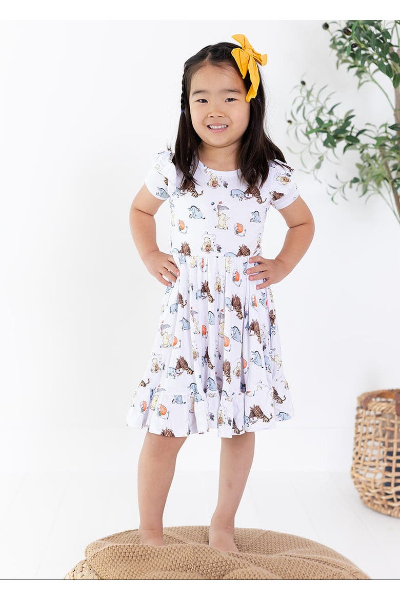 Twirl Dress with Shorts, Main, color, Winnie the Pooh & Friends