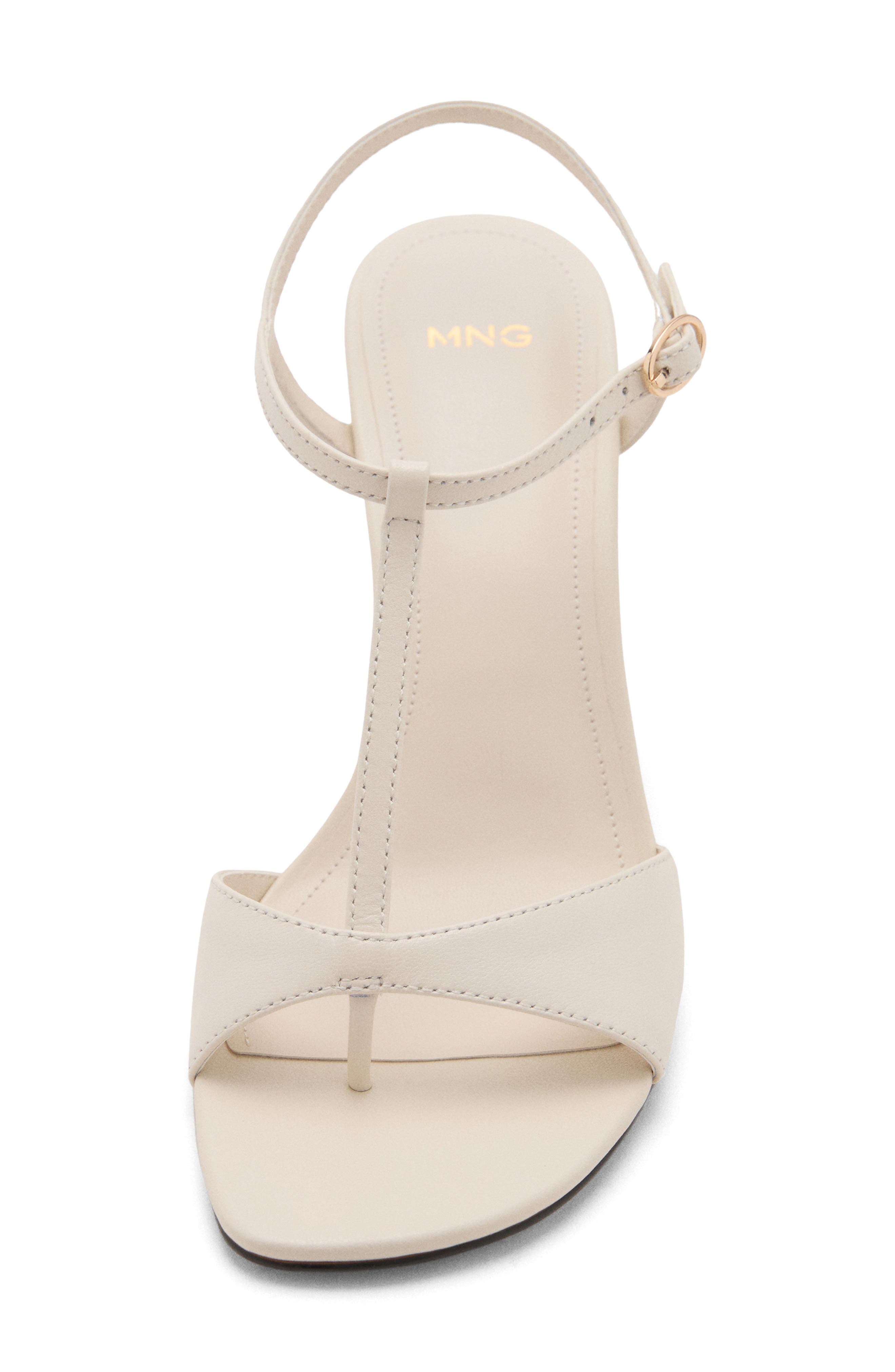MANGO Ankle Strap Sandal, Alternate, color, Ecru