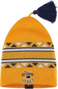 adidas Men's adidas Gold St. Louis Blues Reverse Retro Knit Beanie with Tassel