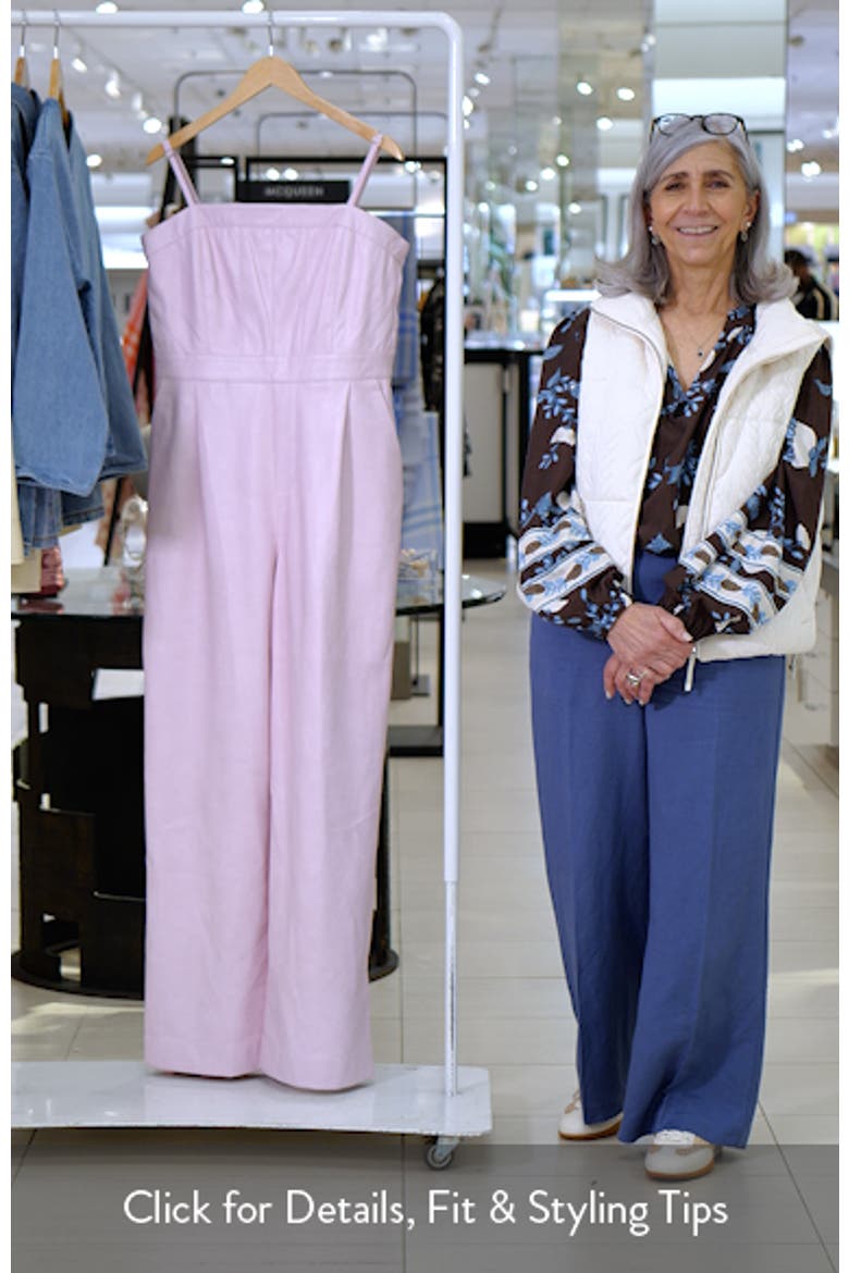 Wide Leg Faux Leather Jumpsuit video