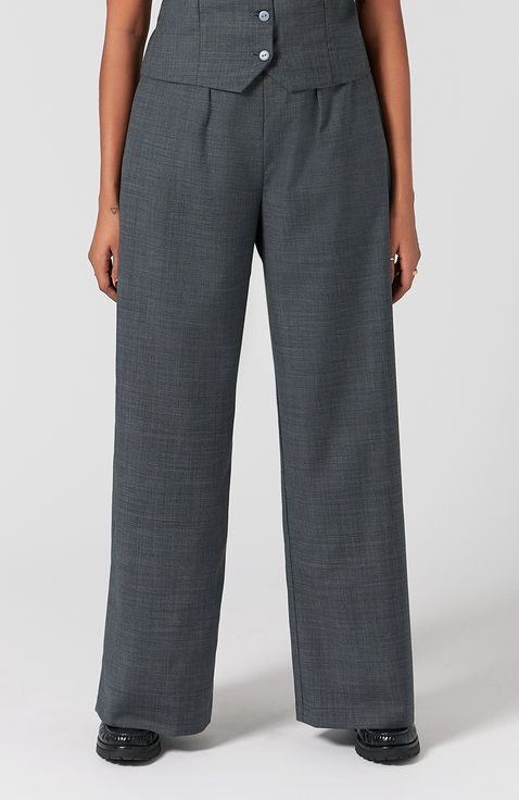 Women's Grey High-Waisted Pants & Leggings Women's Grey High-Waisted Pants & Leggings