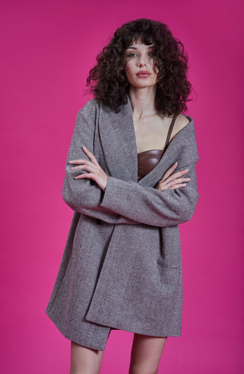 Avec Les Filles Shawl Collar Coat, Alternate, color,