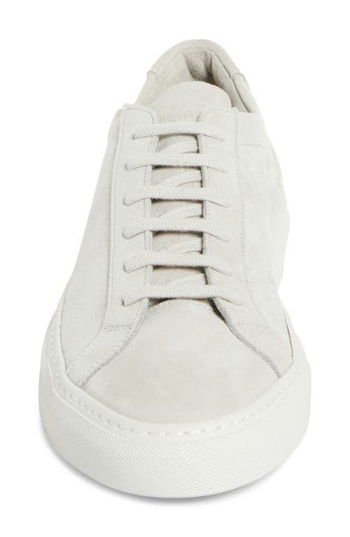 Common Projects Achilles Sneakers In Light Grey Nubuck In Gray