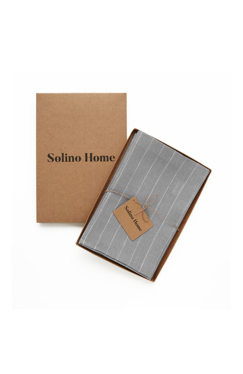 Solino Home Linen Dinner Napkins - Pinstripe, 20" x 20", Alternate, color, 