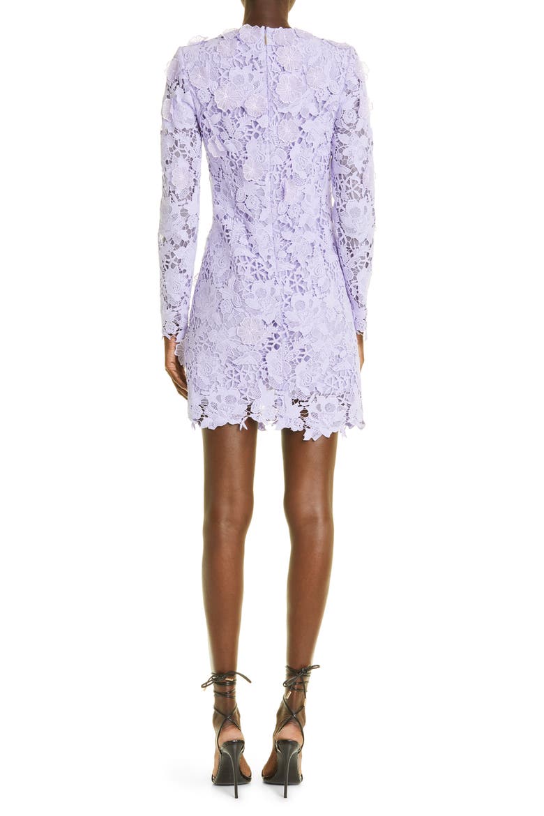 Floral Guipure Lace Minidress, Alternate, color, LAVENDER