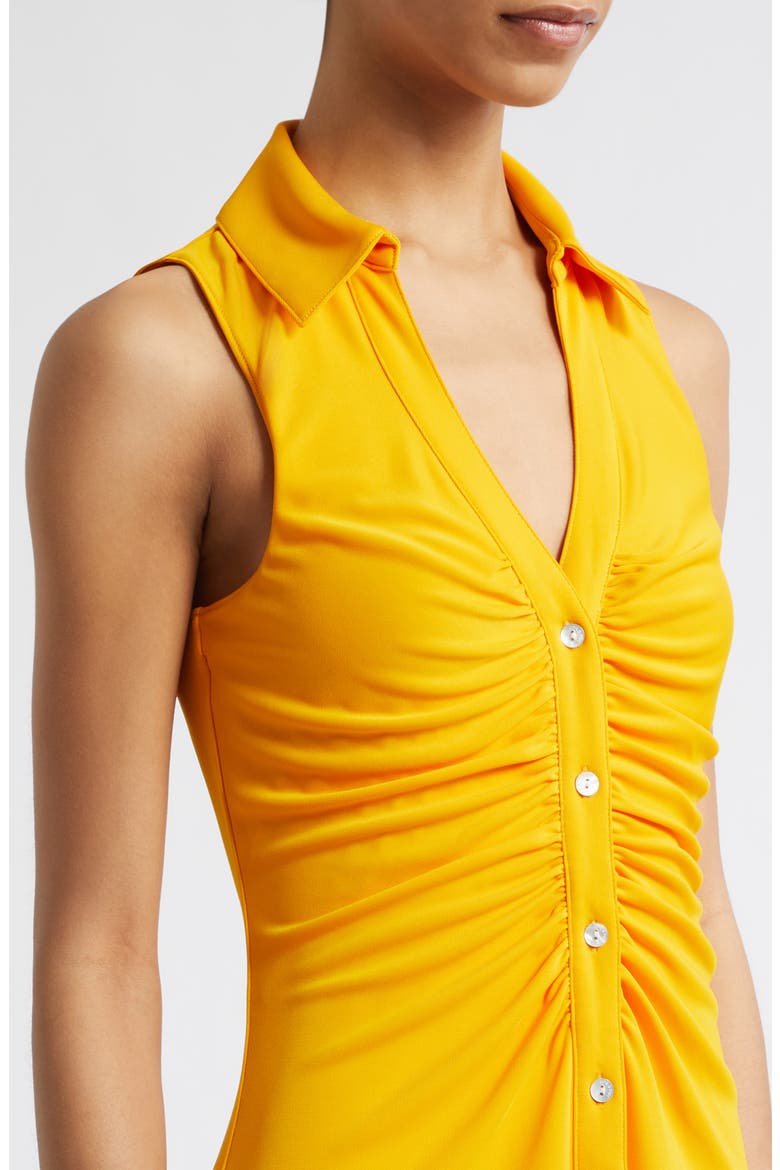 Melinda Sleeveless Minidress, Alternate, color, SAFFRON