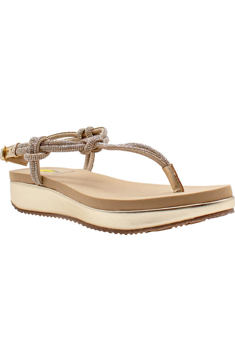 Volatile Calypso T-Strap Sandal, Main, color, Gold