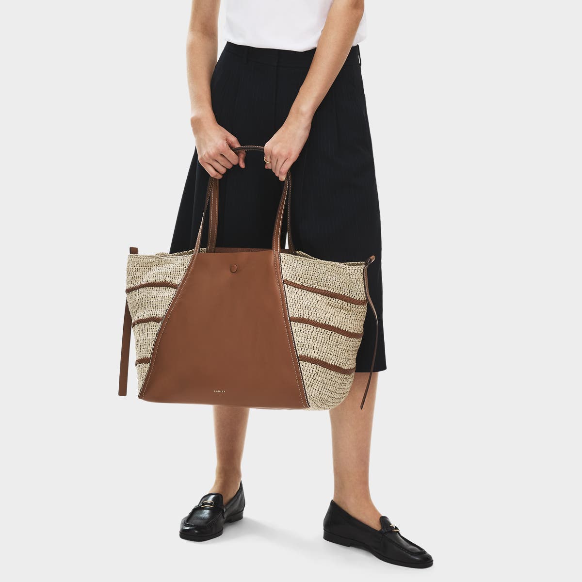 Radley The Delphine - Raffia Extra Large Open Top Woven Tote Bag, Alternate, color, Natural