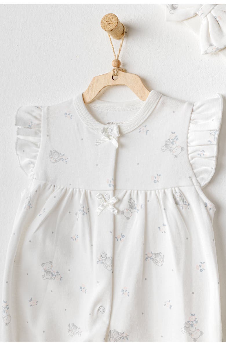 Andy Wawa Cuddly Romper Ruffle Band Set, Alternate, color,