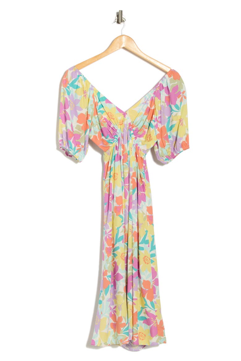 Sway Away Midi Dress, Alternate, color, SWEET ORCHID