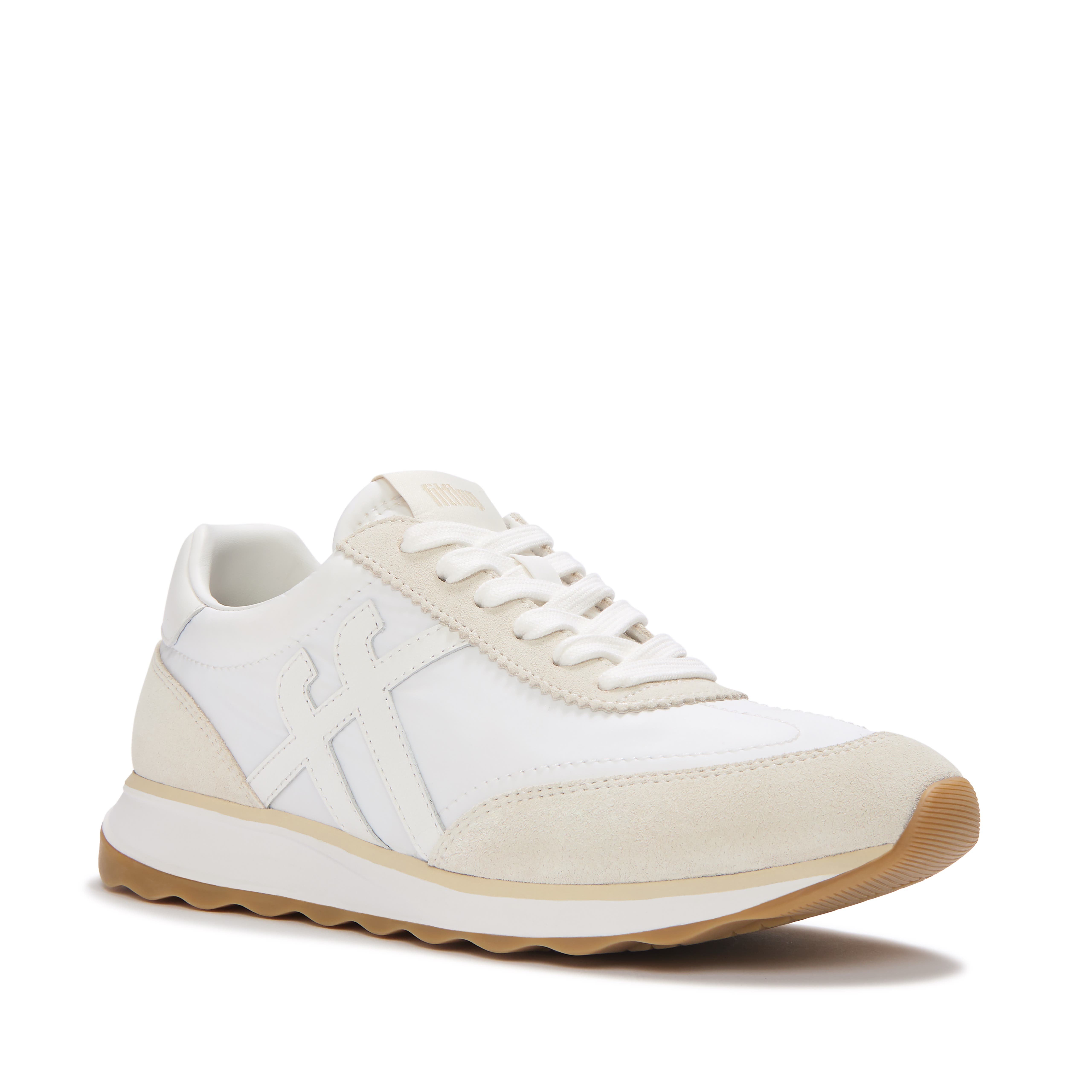 FitFlop Retro-Q FF Fabric Suede Sneakers, Main, color, Urban White Mix