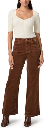 Anessa High Waist Corduroy Wide Leg Pants