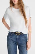 Madewell Boxy Crop Cotton Slub T-Shirt
