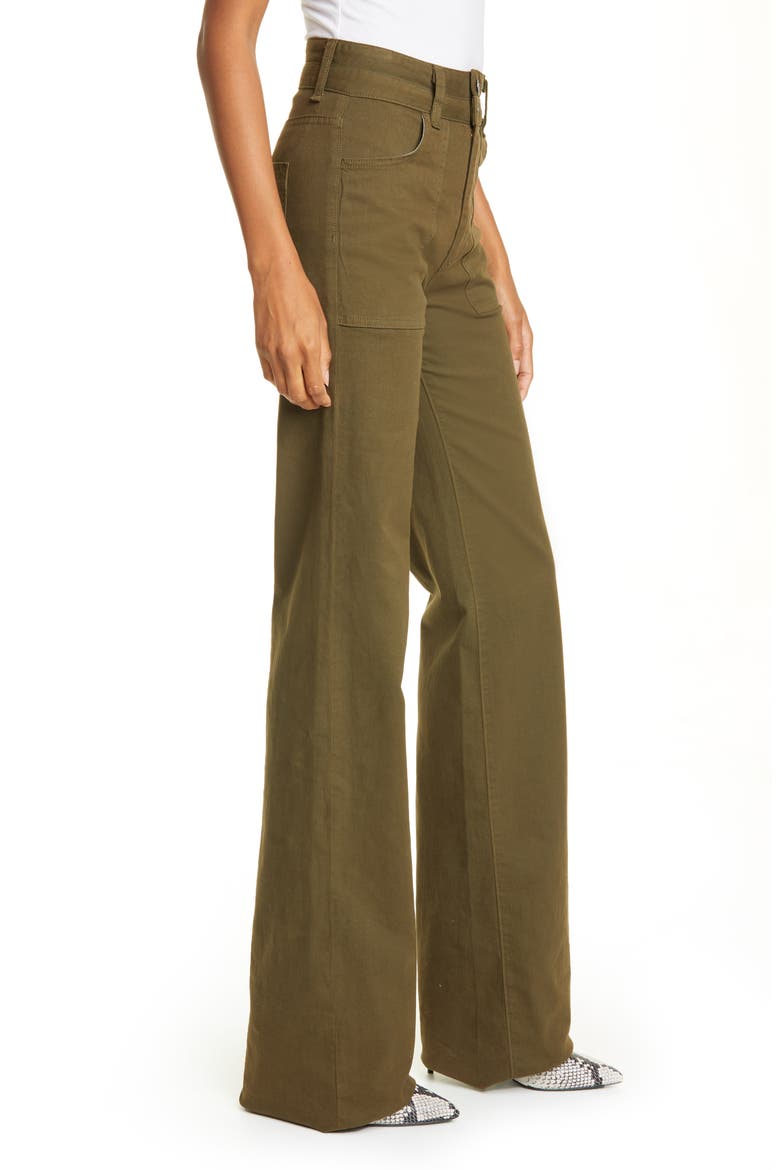 Crosbie High Waist Cargo Jeans, Alternate, color, ARMY