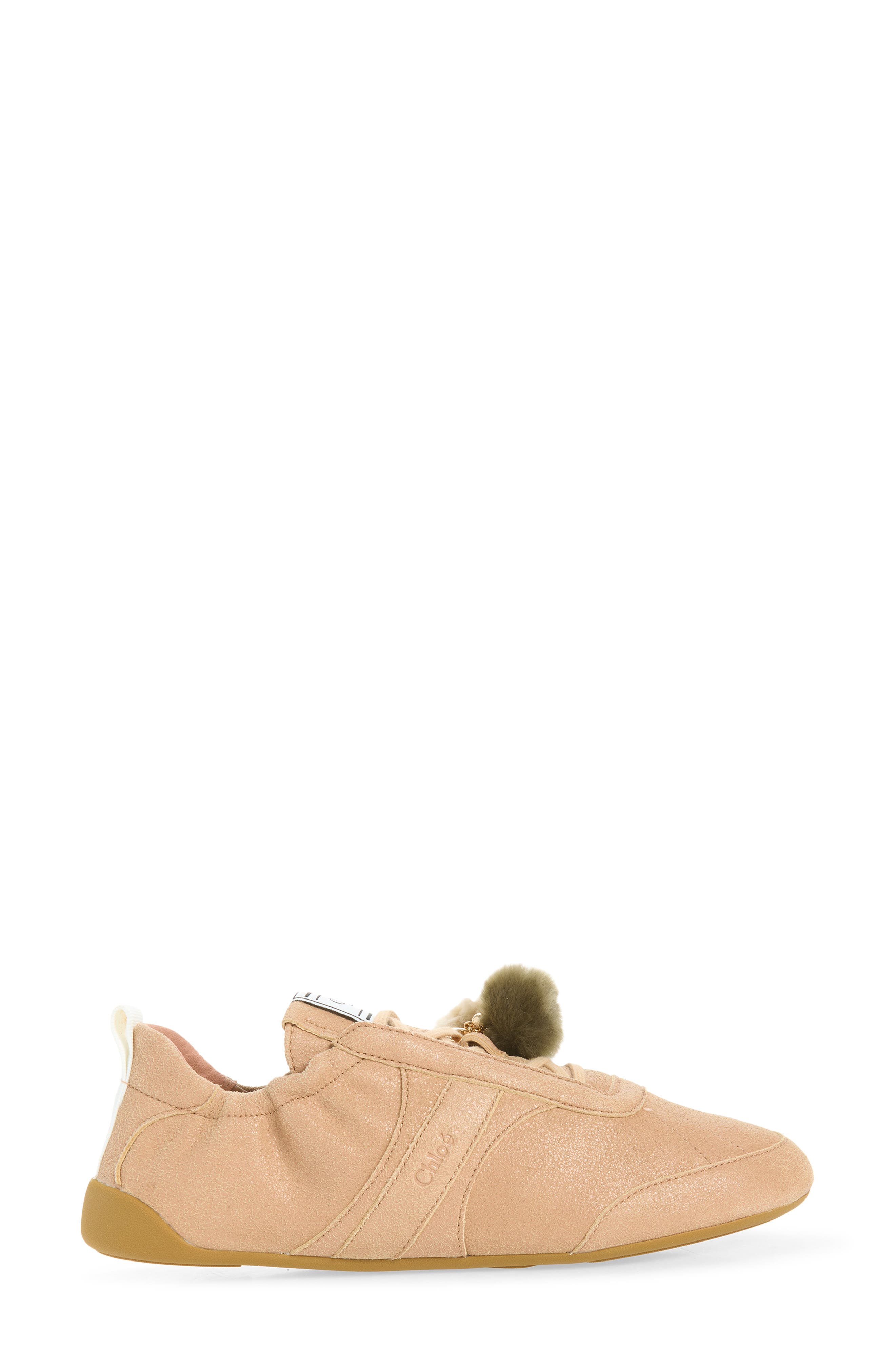 Kick Sneaker with Genuine Shearling Charms, Alternate, color, LATTE BROWN
