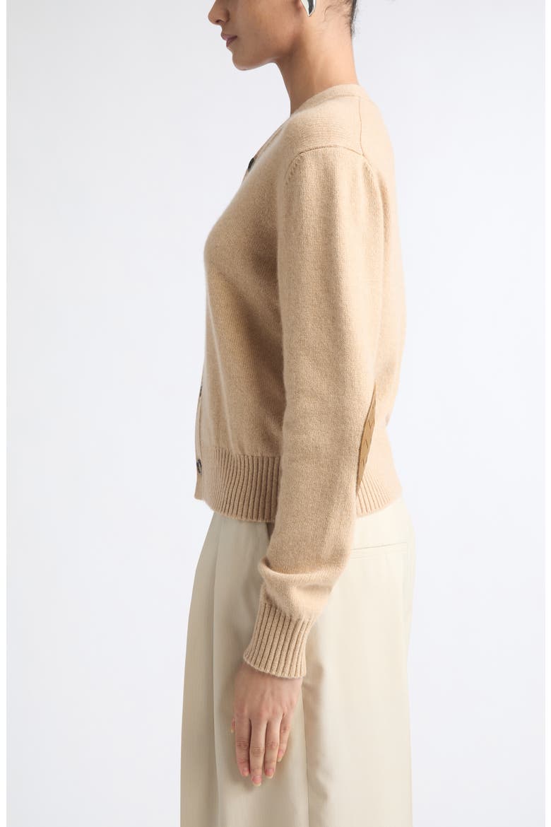 Classic Cashmere Blend Cardigan, Alternate, color, 2645 WAX