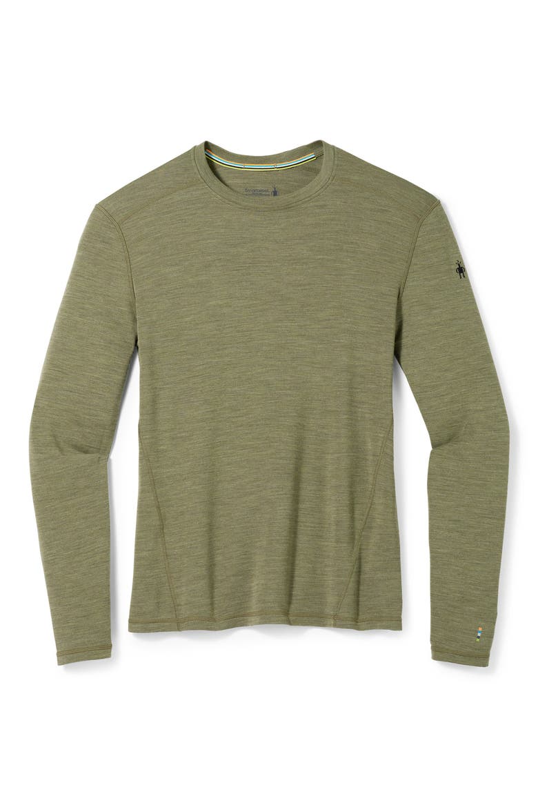Classic Long Sleeve Merino Wool Thermal Top, Alternate, color, WINTER MOSS HEATHER