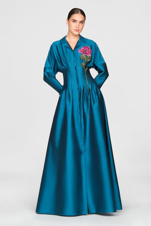Marlena Taffeta Shirt Dress