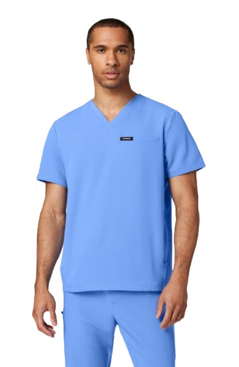 Platt Men's 3-Pocket Classic V-Neck Scrub Top