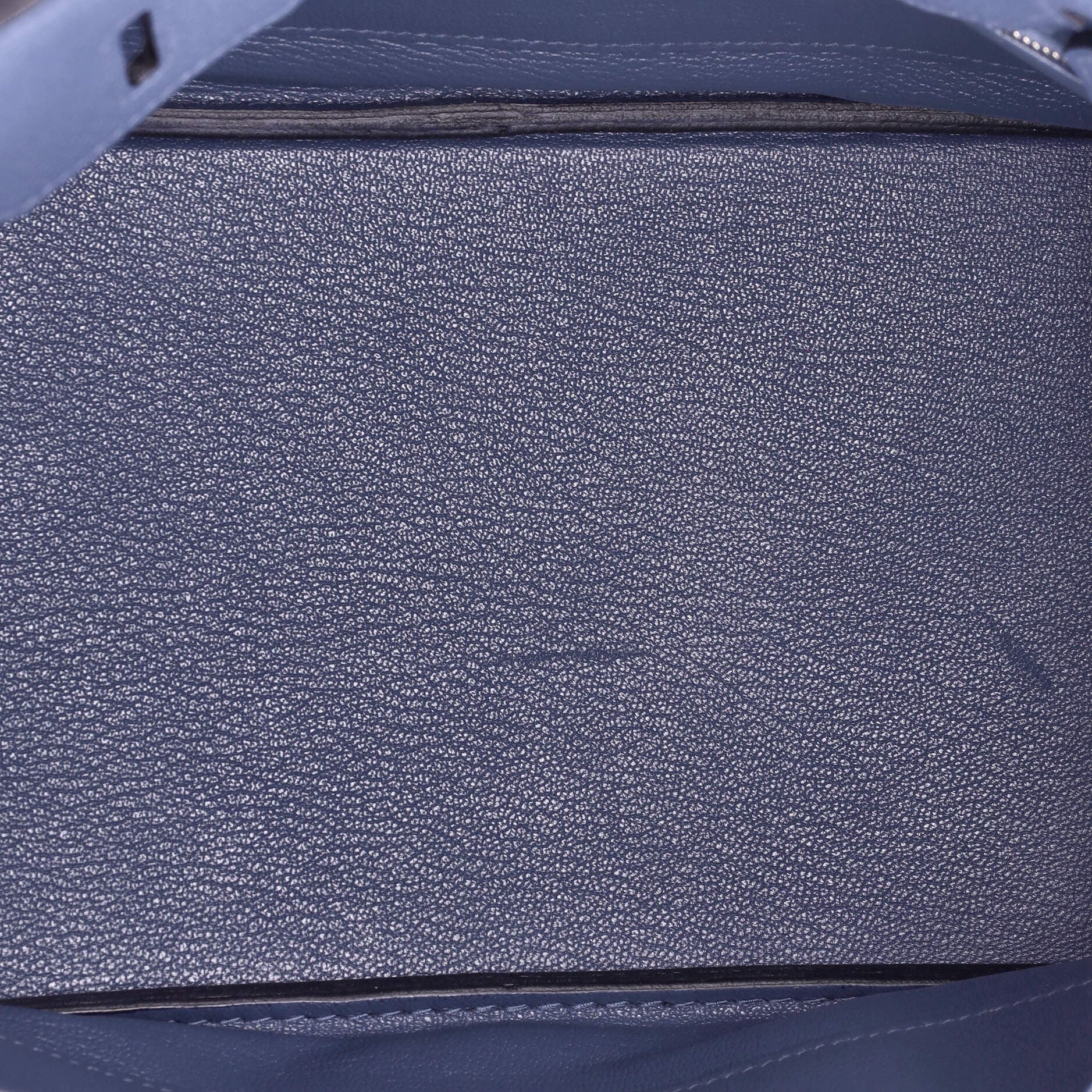 Pre-Owned Hermes Birkin Handbag Blue Togo with Palladium Hardware 30, Alternate, color, 