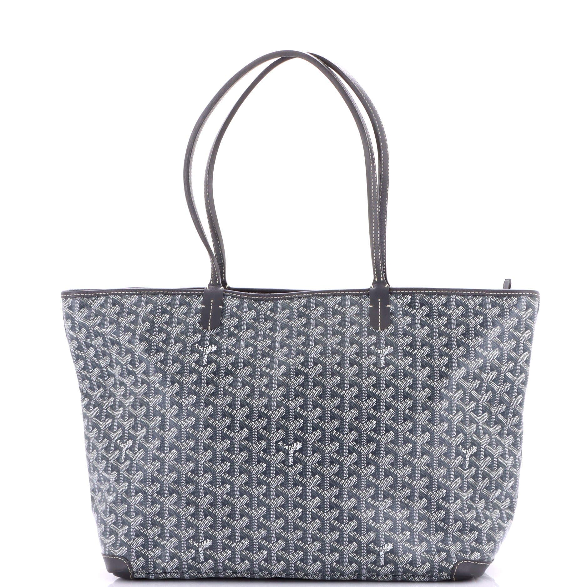 Pre-Owned Goyard Artois Tote Coated Canvas MM, Main, color, Gray