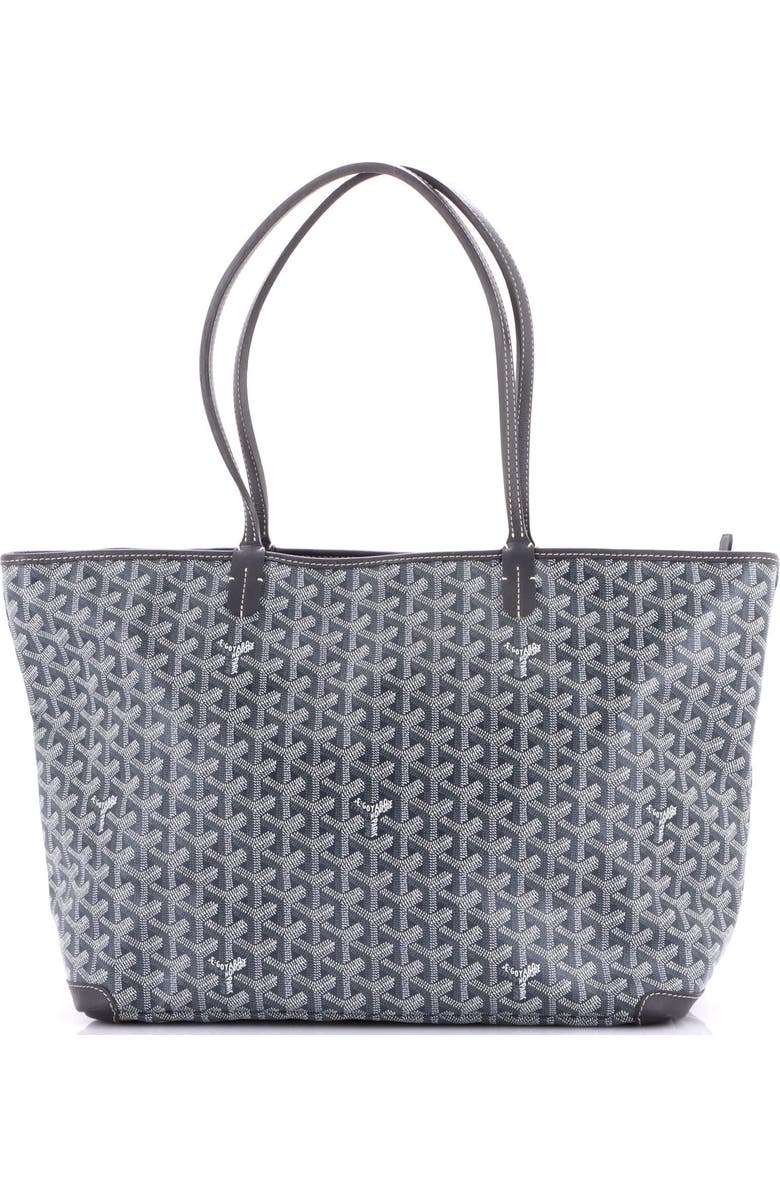Pre-Owned Goyard Artois Tote Coated Canvas MM, Main, color, Gray