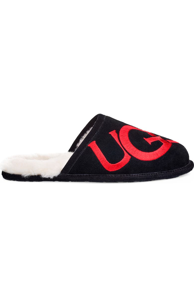 UGG<sup>®</sup> Logo Scuff Slipper, Alternate, color,
