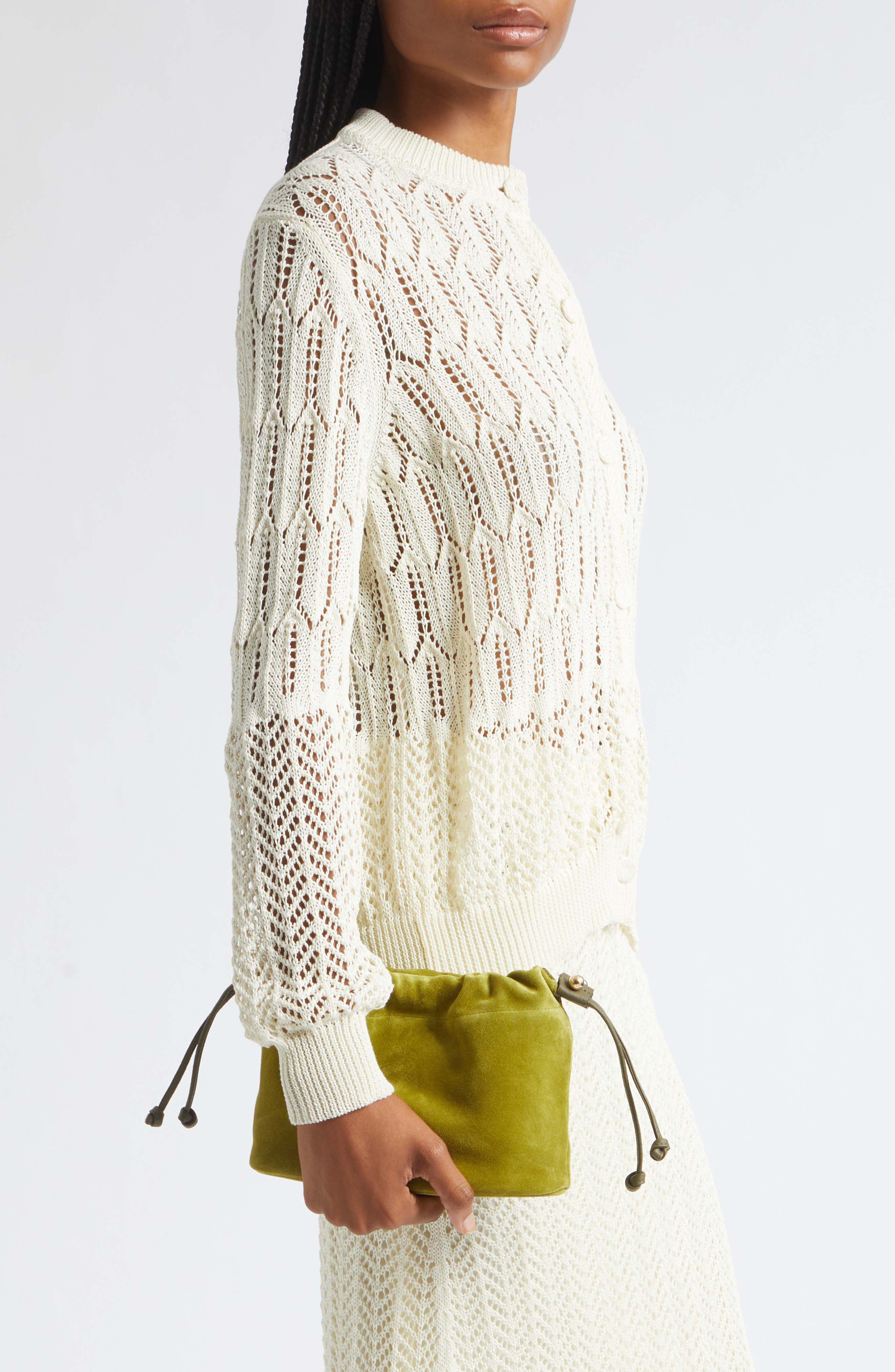 Drawstring Suede Crossbody Bag, Alternate, color, LIME/ KHAKI