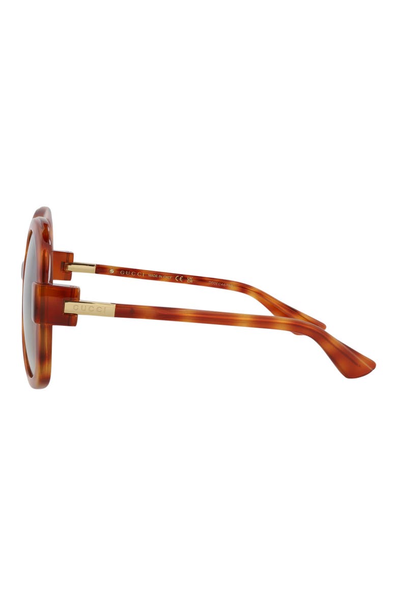 57mm Oval Fashion Sunglasses, Alternate, color, HAVANA HAVANA BROWN