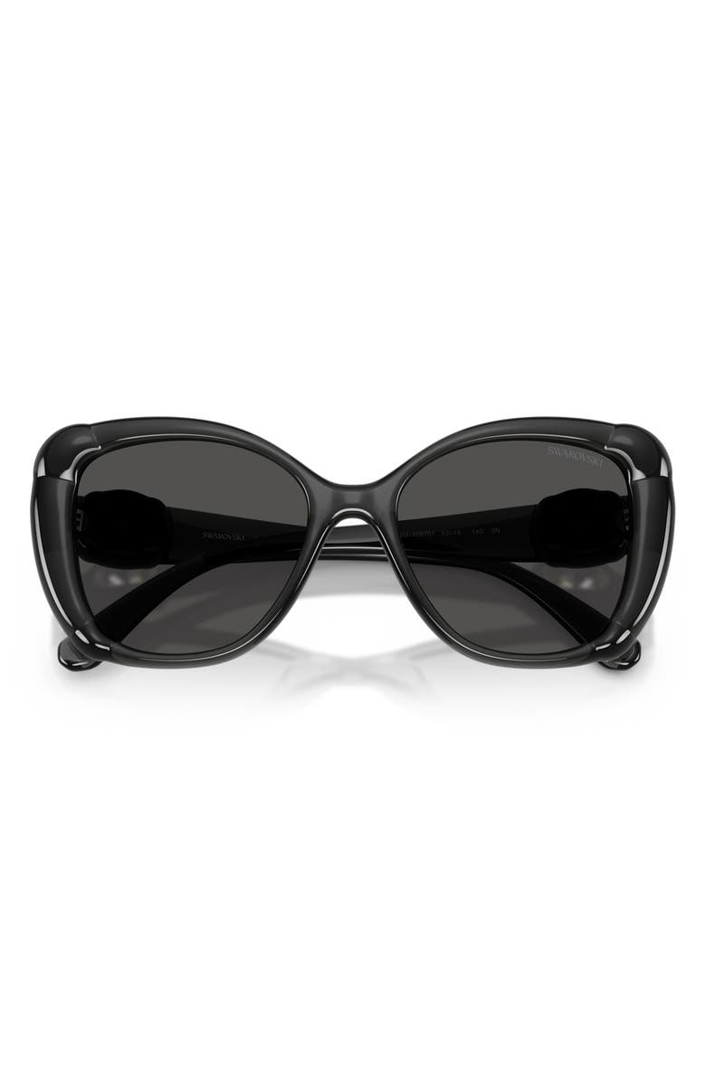 Swarovski 53mm Butterfly Sunglasses, Alternate, color,