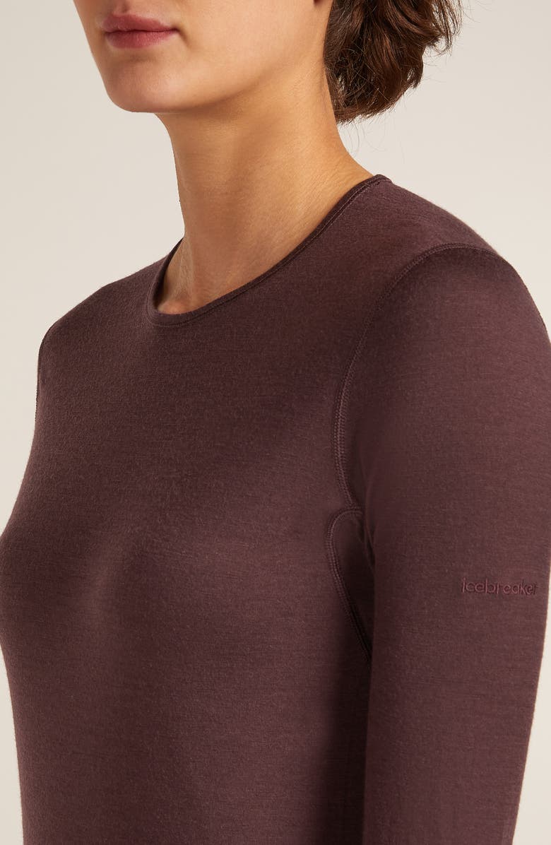 Icebreaker Oasis Long Sleeve Merino Wool Base Layer Tee, Alternate, color,