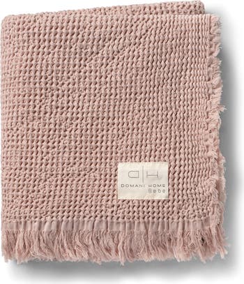 Domani Home Waffle Muslin Blush Baby Blanket Domani Home Waffle Muslin Blush Baby Blanket