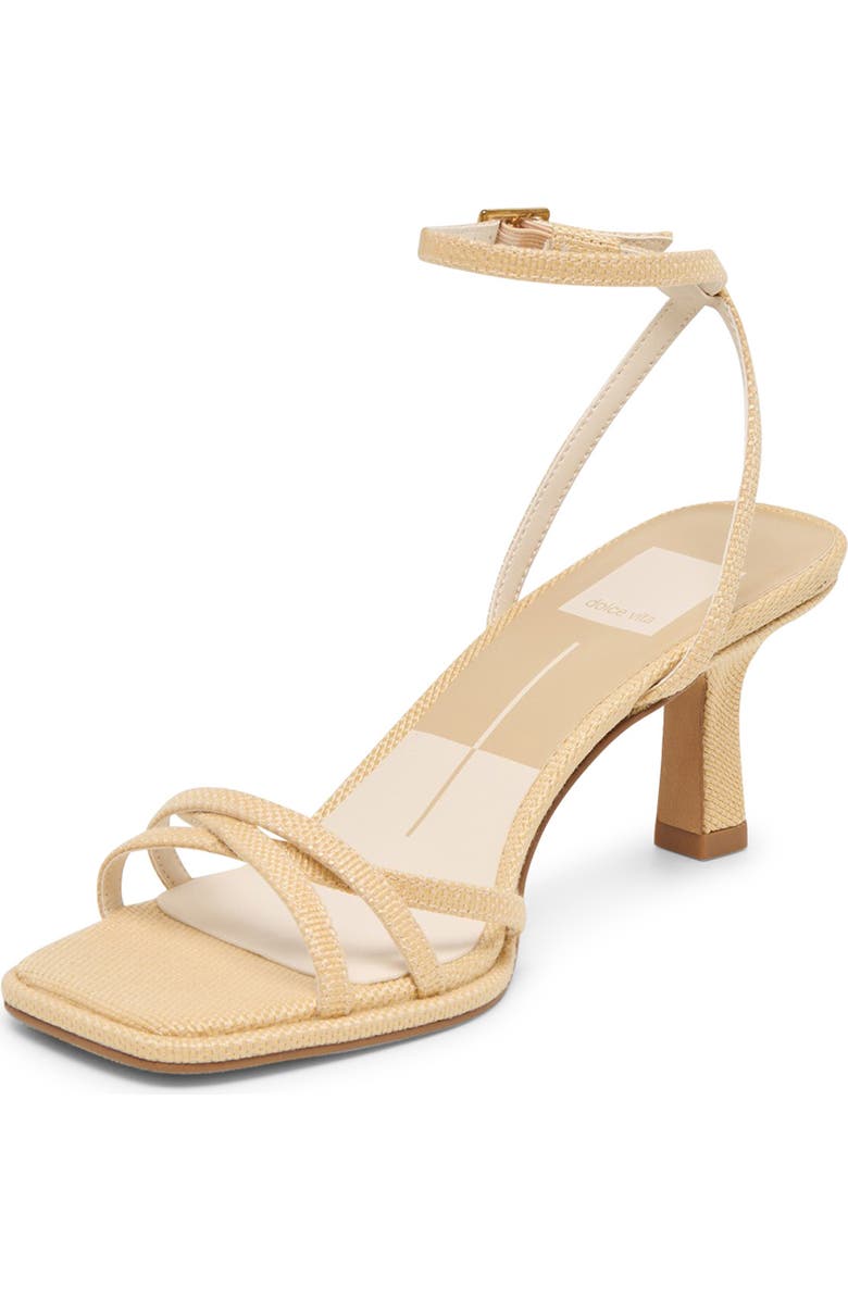 Dolce Vita Manji Ankle Strap Sandal, Main, color, Lt Natural Raffia