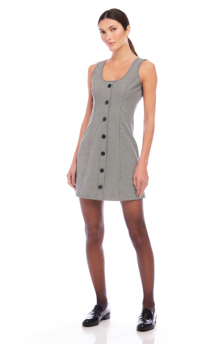 FIFTEEN TWENTY Avery Houndstooth Minidress, Alternate, color, Houndstooth