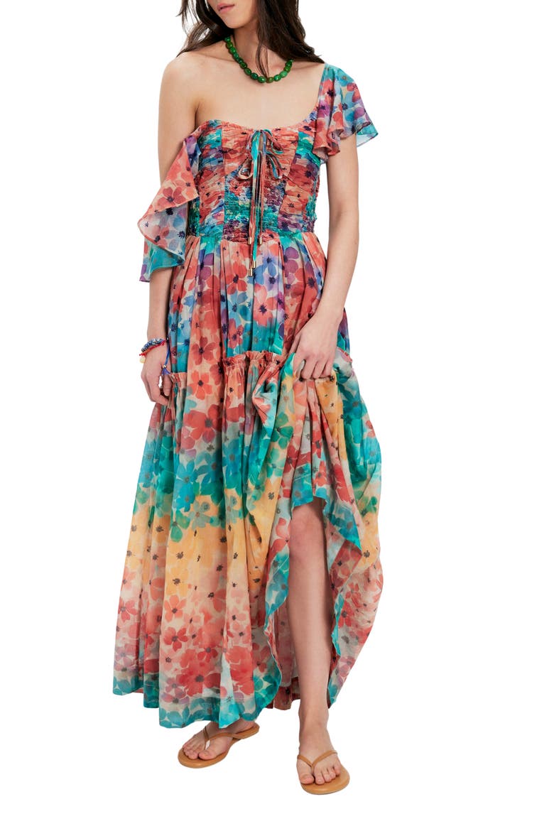 Sunshine Maxi Dress, Main, color, SOFT TROPIC COMBO
